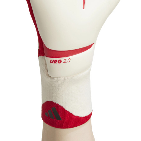 Gants gardien adidas Predator GL Pro blanc rouge noir