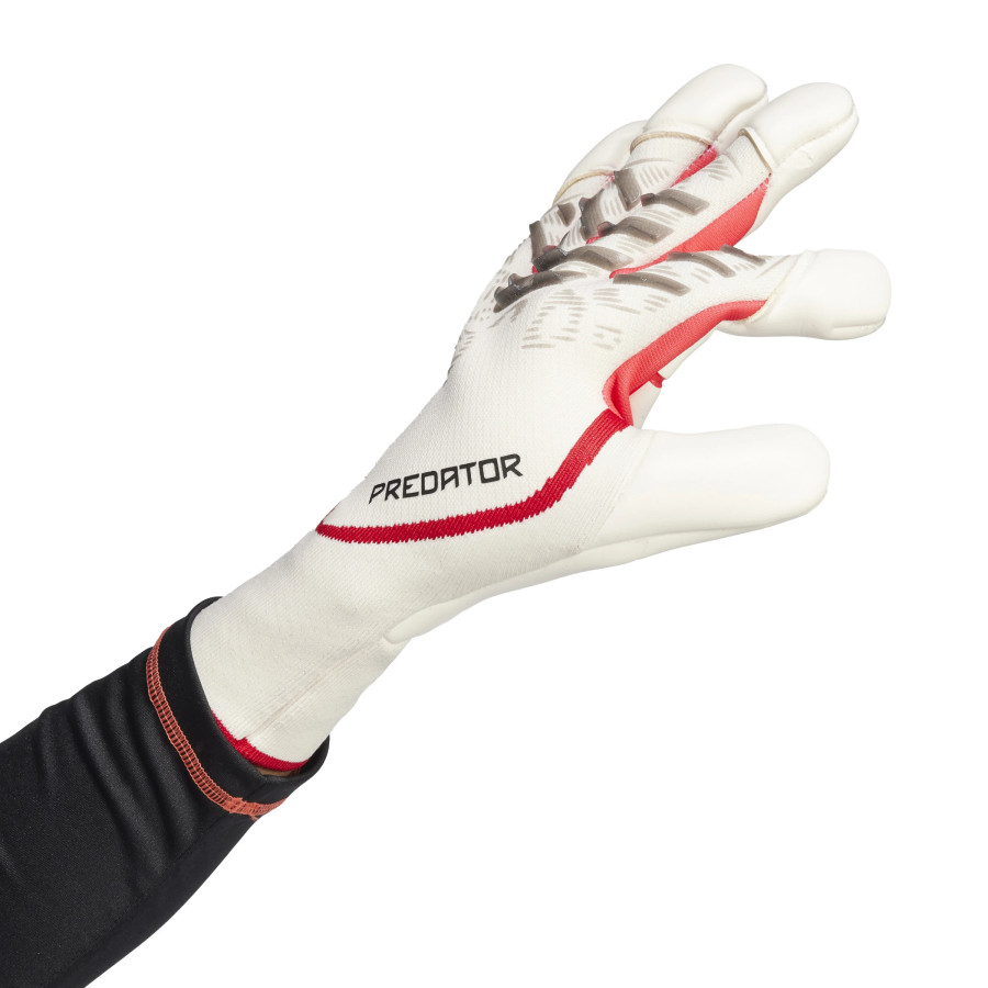 Gants gardien adidas Predator GL Pro Hybrid blanc rouge noir