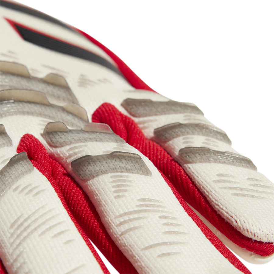 Gants gardien adidas Predator GL Pro blanc rouge noir