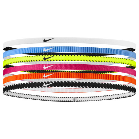 Pack 6 bandeaux Nike Flex Slim Classique multicolores