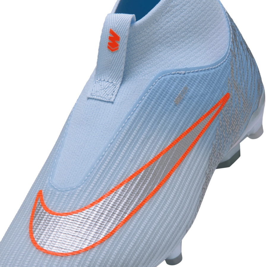 Nike Mercurial Superfly 11 United 4 Academy junior FG/MG bleu ciel orange