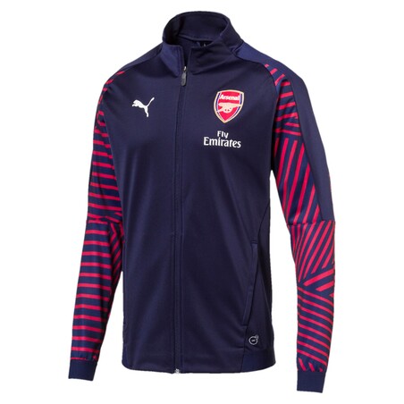 Veste survêtement Arsenal bleu rayé rouge 2018/19