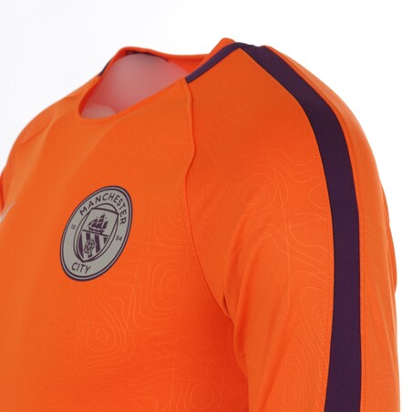 Sweat entraînement Manchester City orange 2018/19