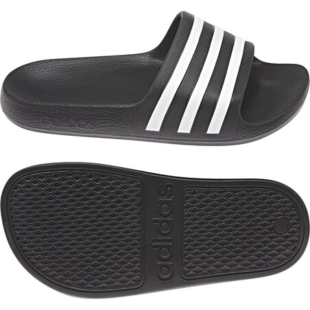 Sandales Junior ADILETTE AQUA noir blanc 2018/19