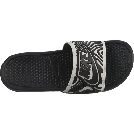 Sandales Nike Benassi graphic blanc noir 2018/19