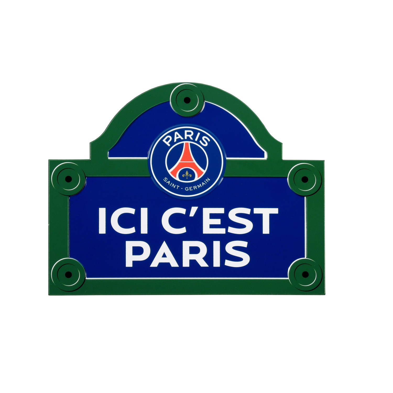 PSG Fanion de Voiture Ici Cest Paris Officiel 11cm Bleu