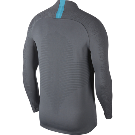 Sweat zippé Tottenham VaporKnit gris bleu 2019/20