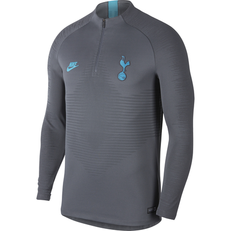 Sweat zippé Tottenham VaporKnit gris bleu 2019/20