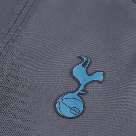 Sweat zippé Tottenham VaporKnit gris bleu 2019/20