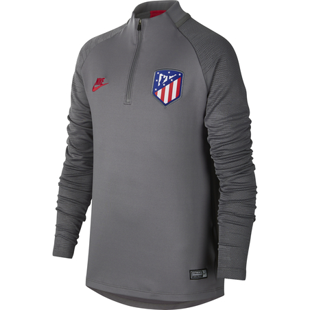 Sweat zippé junior Atlético Madrid gris rouge 2019/20