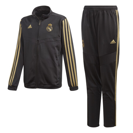 Ensemble survêtement junior Real Madrid noir or 2019/20