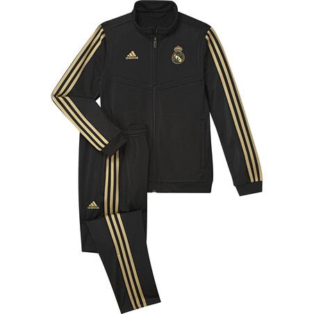 Ensemble survêtement junior Real Madrid noir or 2019/20