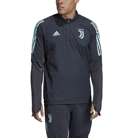 Sweat zippé Juventus noir bleu 2019/20
