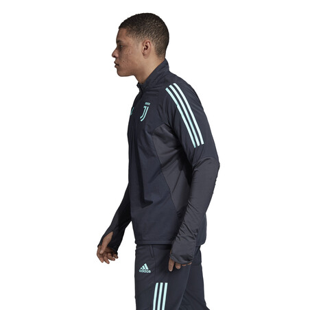 Sweat zippé Juventus noir bleu 2019/20