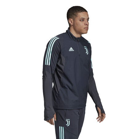 Sweat zippé Juventus noir bleu 2019/20