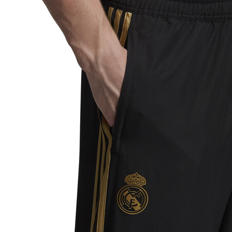 Pantalon survêtement woven Real Madrid noir or 2019/20
