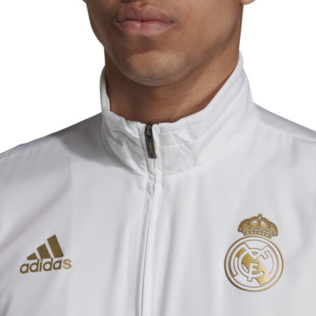 Veste entraînement Real Madrid blanc or 2019/20