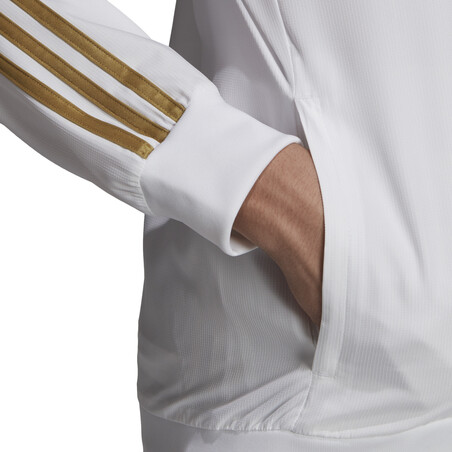 Veste entraînement Real Madrid blanc or 2019/20