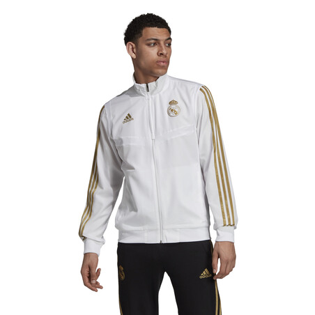 Veste entraînement Real Madrid blanc or 2019/20