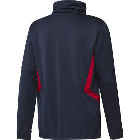 Sweat col montant Arsenal rouge bleu 2019/20
