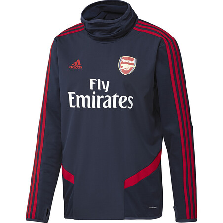 Sweat col montant Arsenal rouge bleu 2019/20
