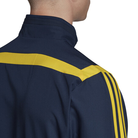 Veste entraînement Arsenal bleu jaune 2019/20