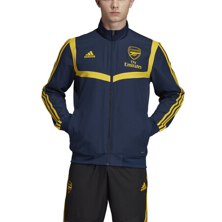 Veste entraînement Arsenal bleu jaune 2019/20