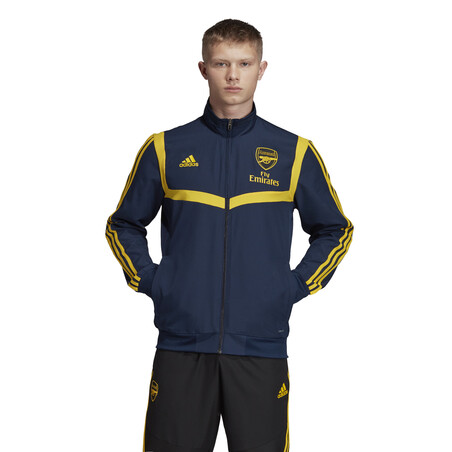 Veste entraînement Arsenal bleu jaune 2019/20
