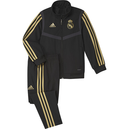 Ensemble survêtement enfant Real Madrid noir or 2019/20