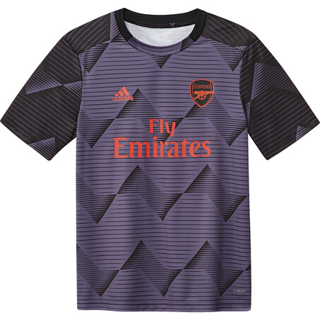 Maillot avant match junior Arsenal graphic violet 2019/20