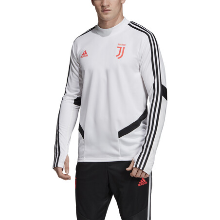 Sweat entraînement Juventus blanc rose 2019/20