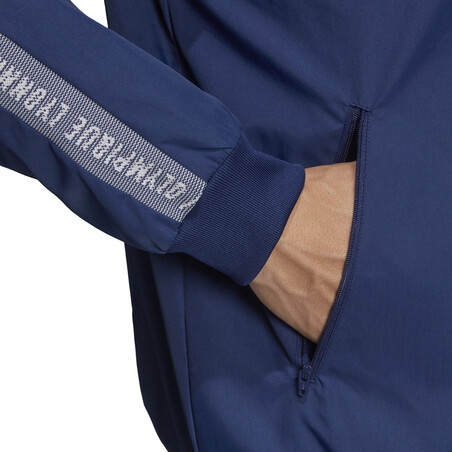 Veste survêtement OL Anthem bleu 2019/20