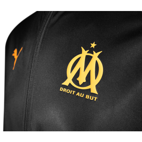Veste survêtement OM Stadium noir orange 2019/20