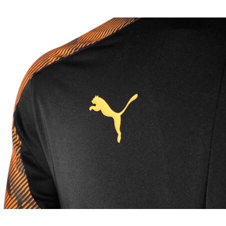 Sweat zippé junior OM noir orange 2019/20
