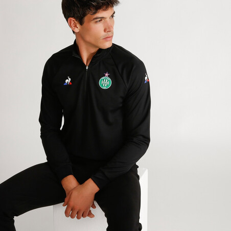 Sweat zippé ASSE noir 2019/20