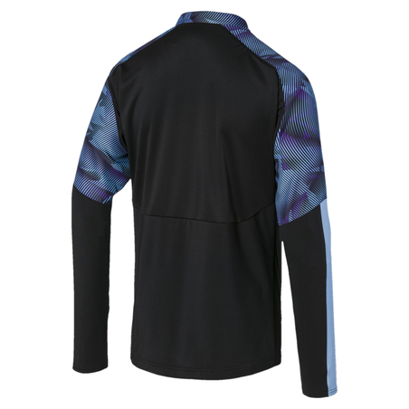 Sweat zippé Manchester City noir bleu 2019/20