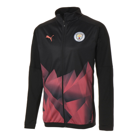 Veste survêtement Manchester City Stadium noir orange 2019/20