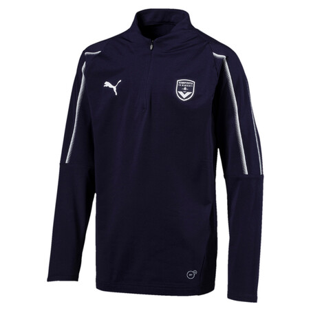 Sweat zippé junior Bordeaux bleu 2019/20
