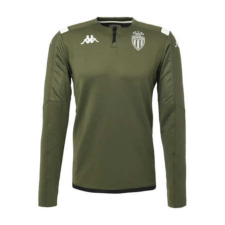 Sweat zippé junior AS Monaco vert 2019/20