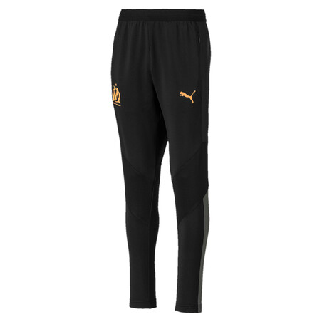 Pantalon entraînement junior OM noir orange 2019/20