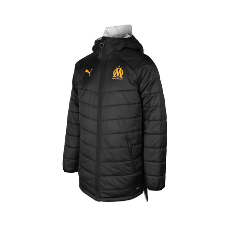 Doundoune réversible OM noir orange 2019/20