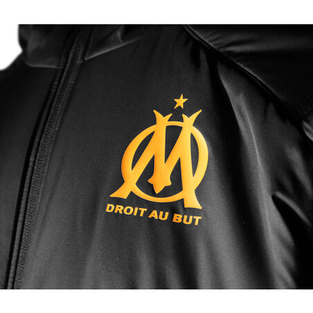 Doundoune réversible OM noir orange 2019/20