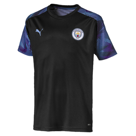 Maillot entraînement junior Manchester City noir violet 2019/20