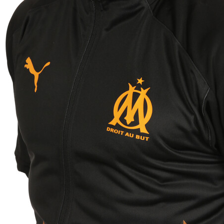 Veste survêtement OM Stadium noir orange 2019/20