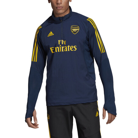 Sweat zippé entraînement Arsenal bleu 2019/20