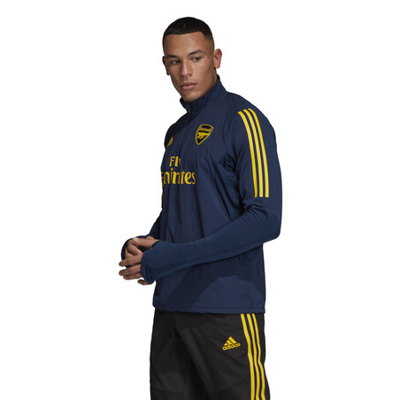 Sweat zippé entraînement Arsenal bleu 2019/20