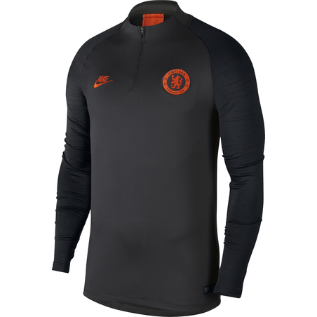 Sweat zippé Chelsea noir orange 2019/20