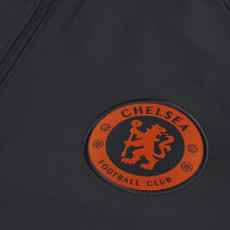 Sweat zippé Chelsea noir orange 2019/20