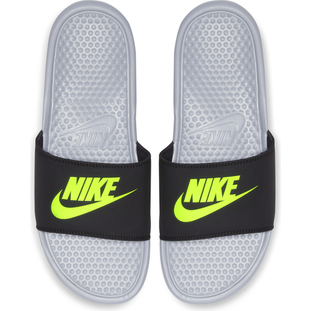 Sandales Nike Benassi gris vert