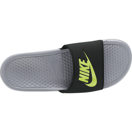 Sandales Nike Benassi gris vert